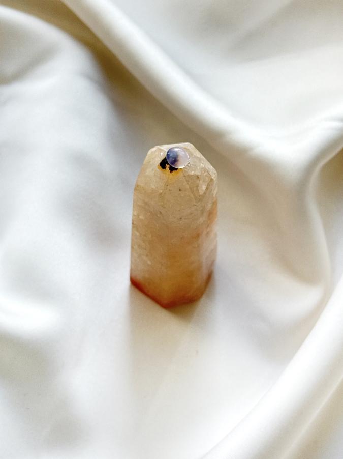 Столбик (обелиск) из сердолика, 8 х 2,7 см ST-0017, фото 5