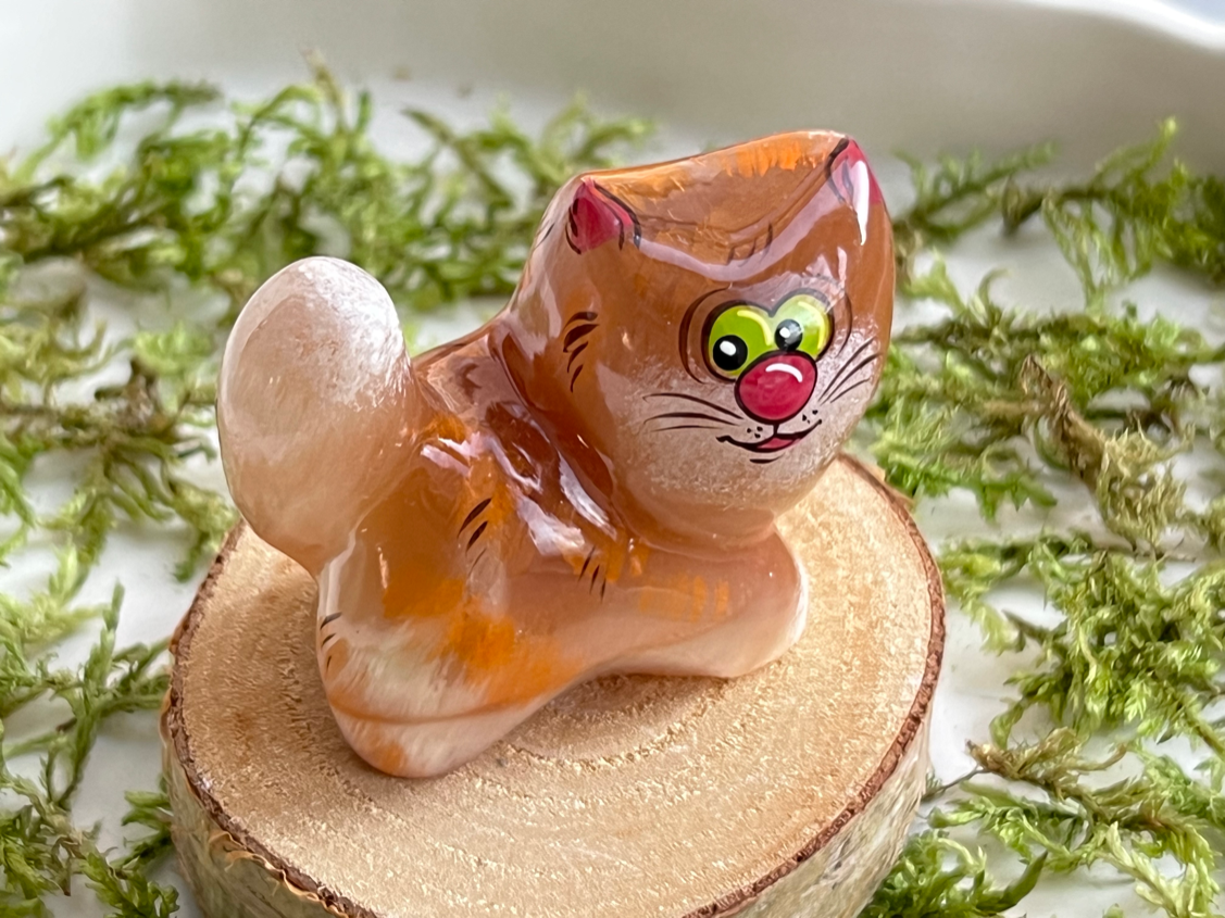 Кот из селенита  FG-0357, фото 2