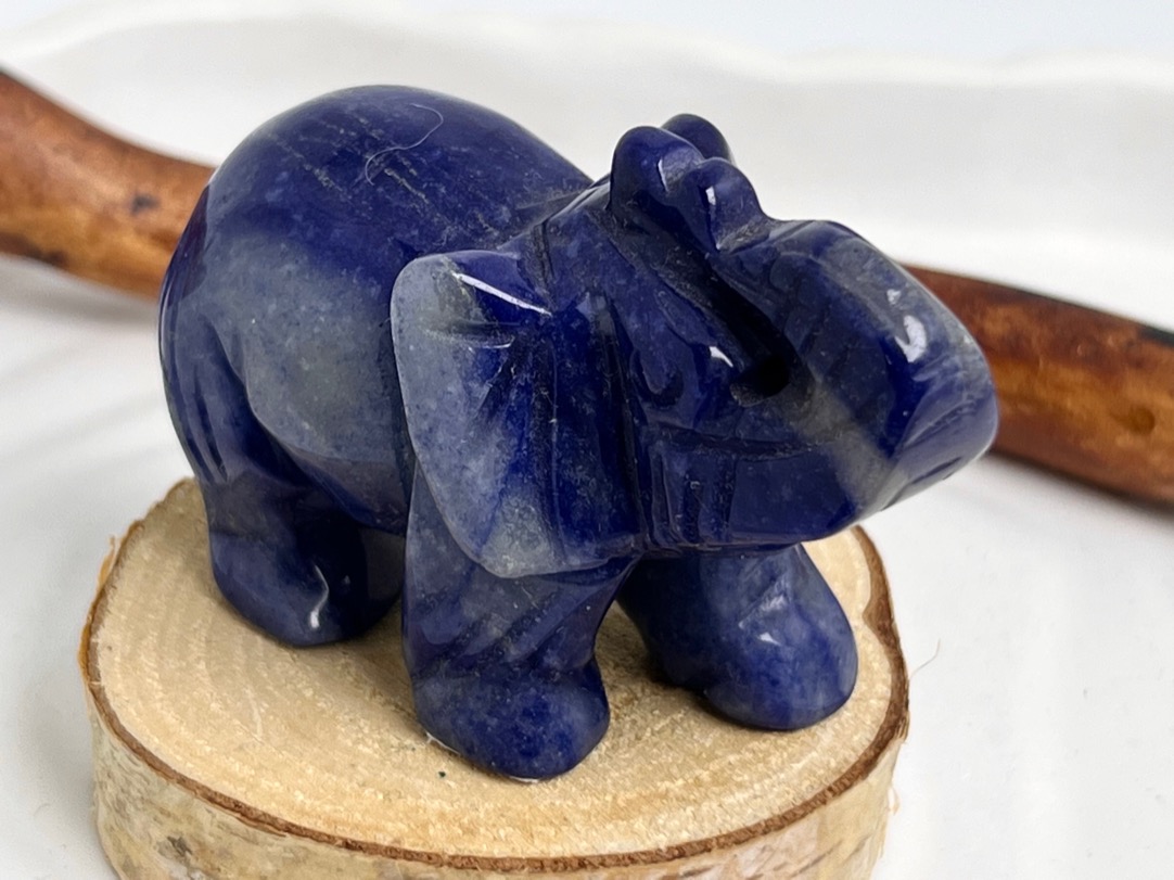 Слон из синего авантюрина  FG-0423, фото 1