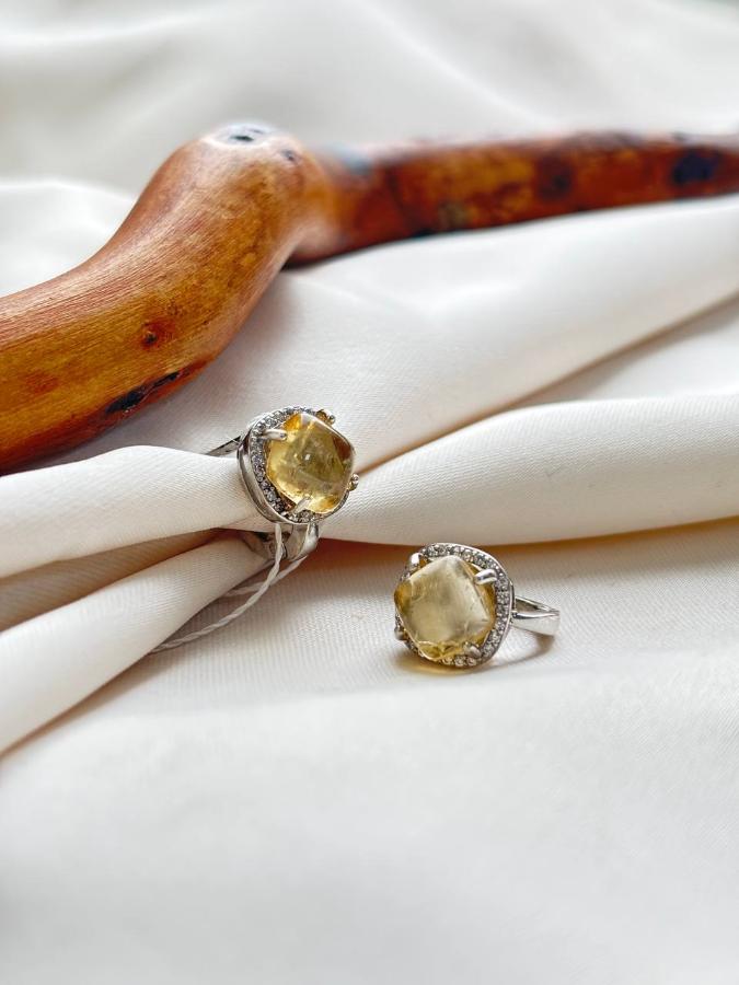 купить Серьги из серебра с цитрином  , фото 2