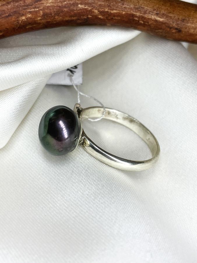 купить Кольцо из серебра с жемчугом,19 размер  , фото 2