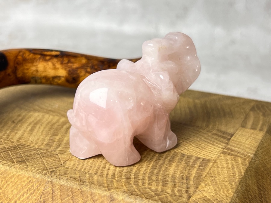 Слон из розового кварца FG-0595, фото 4