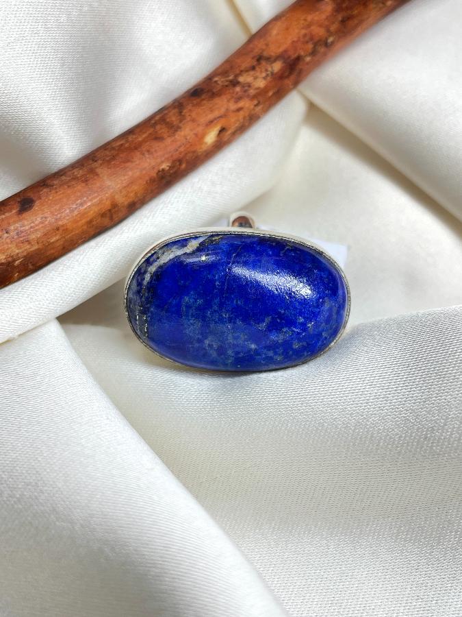 Кольцо из серебра с лазуритом,18 размер  U-323, фото 3