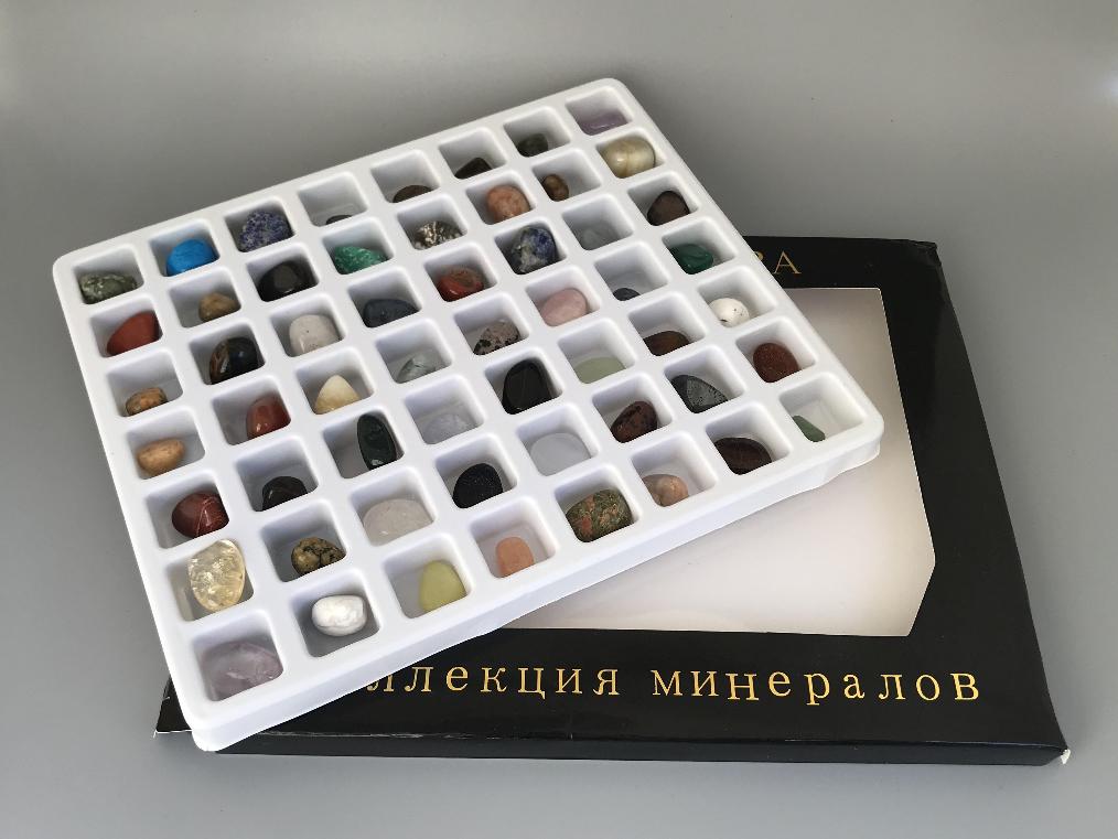 Коллекция минералов "Камни мира" 56 минералов KM-0001, фото 1