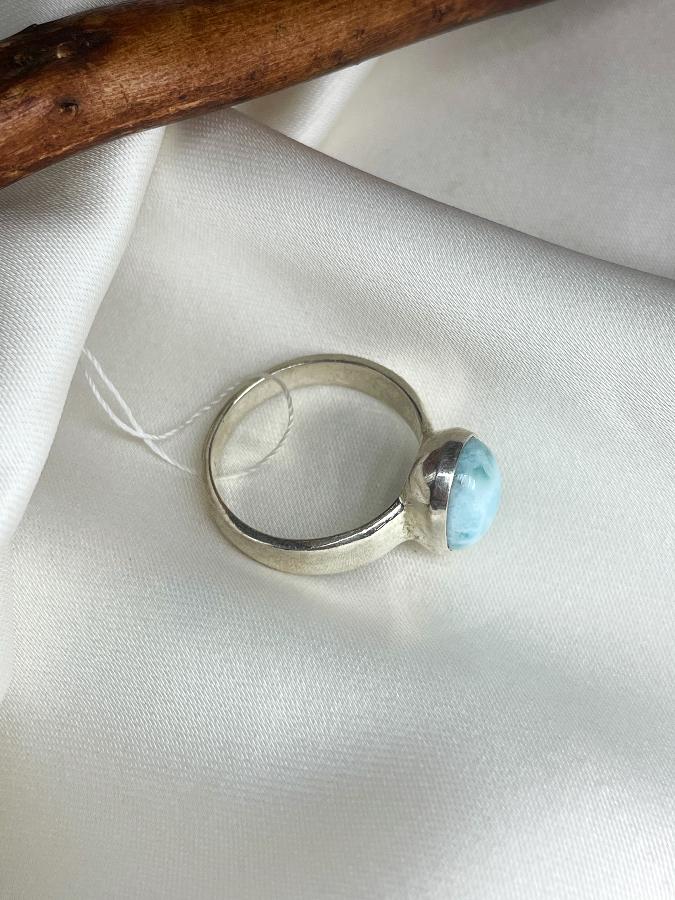 купить Кольцо из серебра с ларимаром,17,5 размер  , фото 4