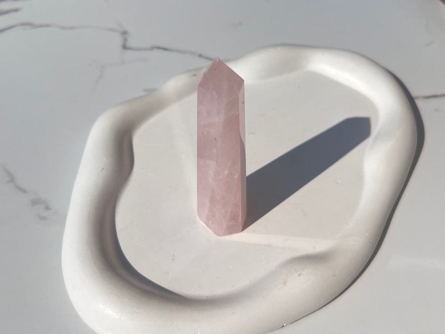 Столбик (обелиск) из розового кварца, 2,5 х 2,6 х 9,6 см ST-0240, фото 2