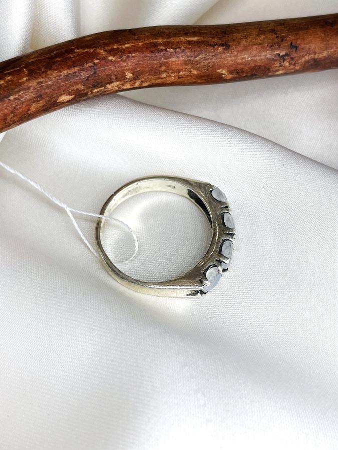 купить Кольцо из серебра с лунным камнем,18,5 размер  , фото 4