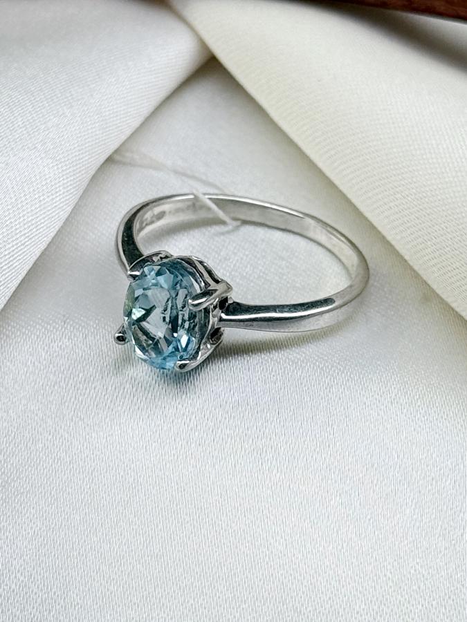 купить Кольцо из серебра с топазом,18 размер  , фото 1