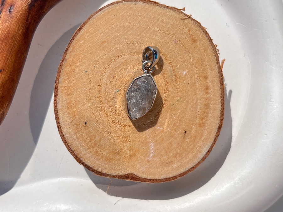 Кулон с алмазом херкимера (херкимерский кварц) KU-0971, фото 1