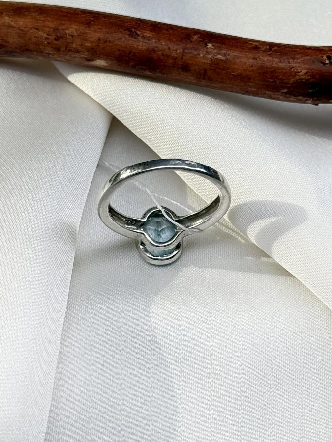 купить Кольцо из серебра с топазом,18 размер  , фото 4
