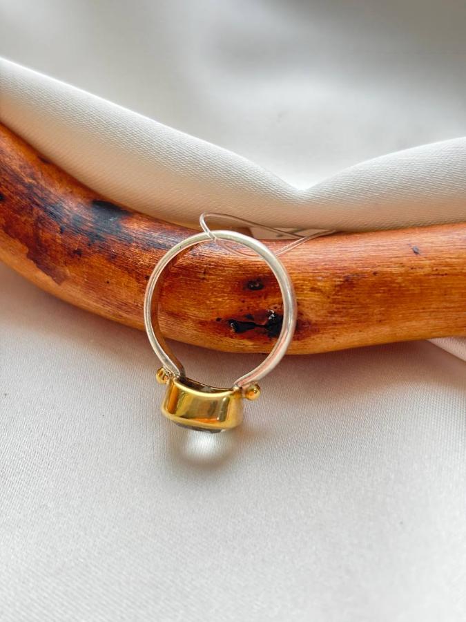 купить Кольцо из серебра с топазом  , фото 4