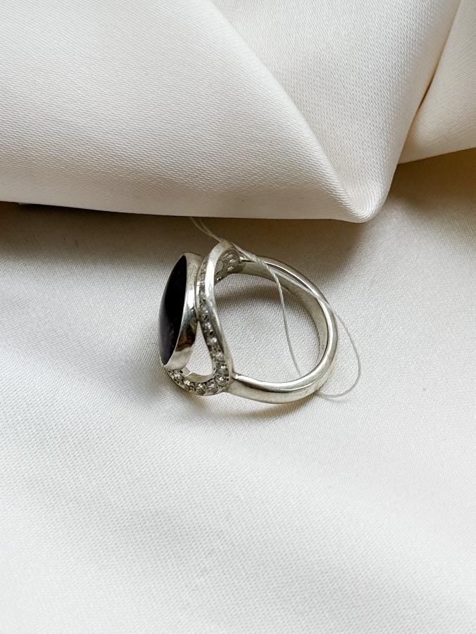 купить Кольцо из серебра с турмалином,16 размер  , фото 1