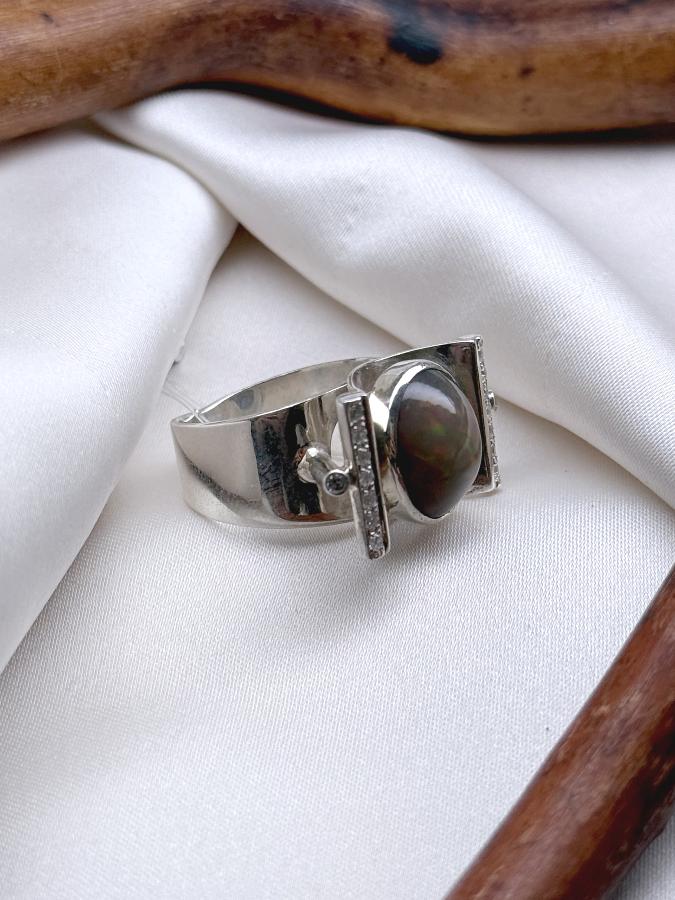 купить Кольцо из серебра с опалом,18,5 размер  , фото 3
