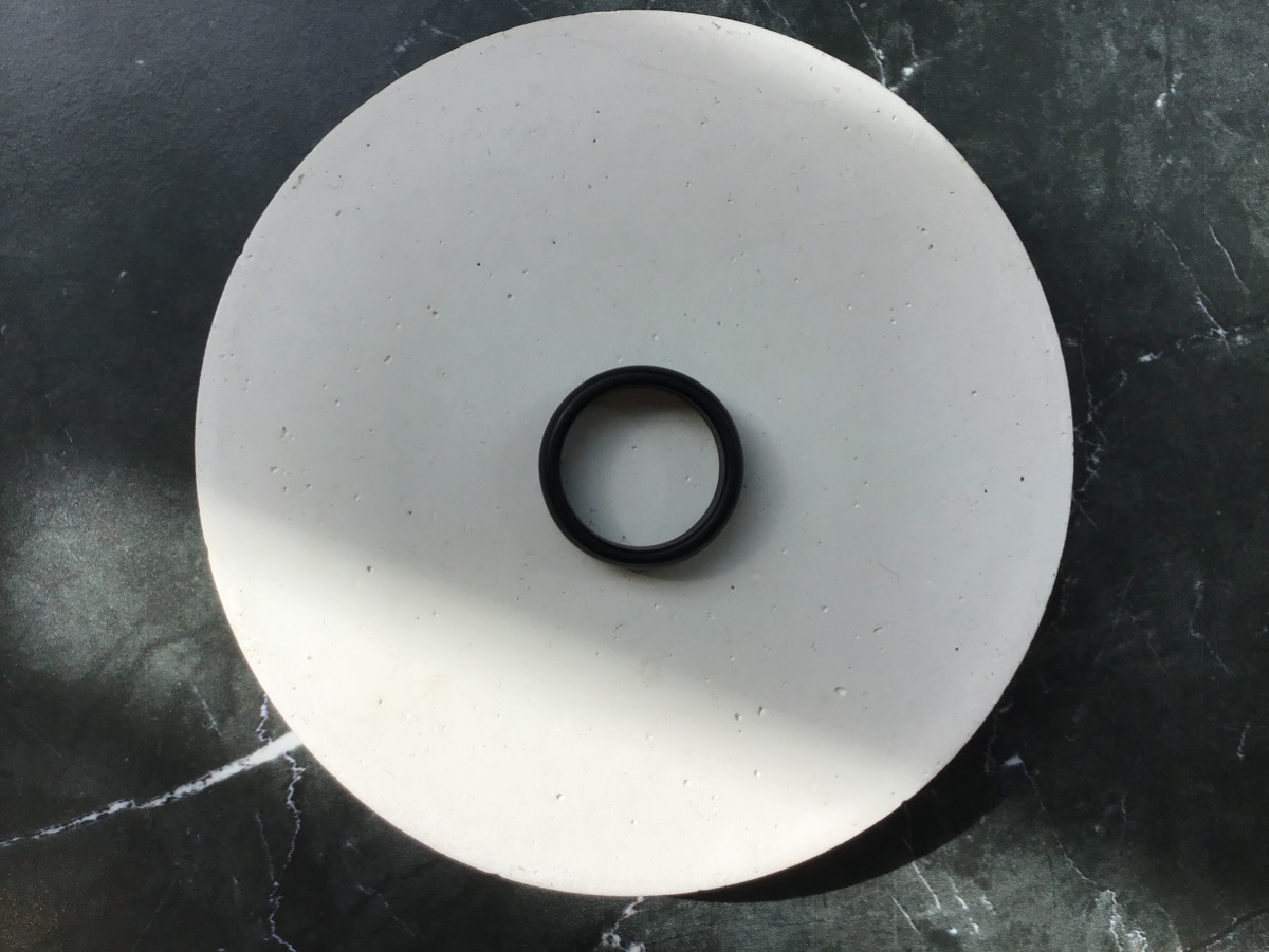 Кольцо из цельного гагата 18,5 размер KL-0351, фото 3