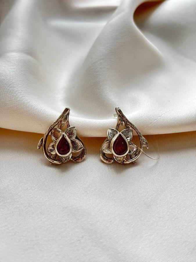 купить Серьги из серебра с турмалином  , фото 2