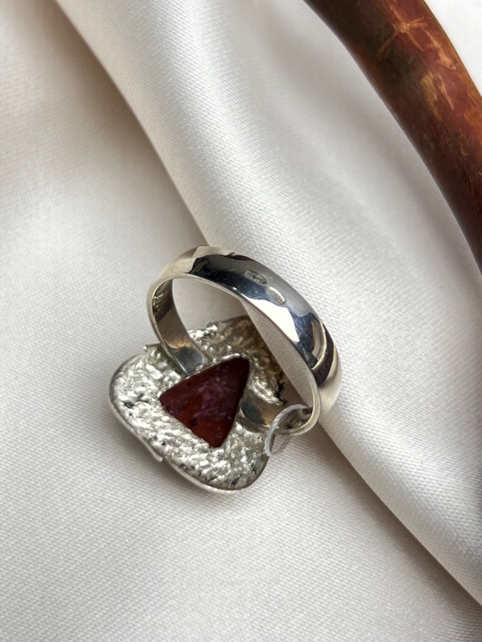 Кольцо из серебра с рубеллитом (розовый турмалин), 17,5 размер U-1532, фото 4
