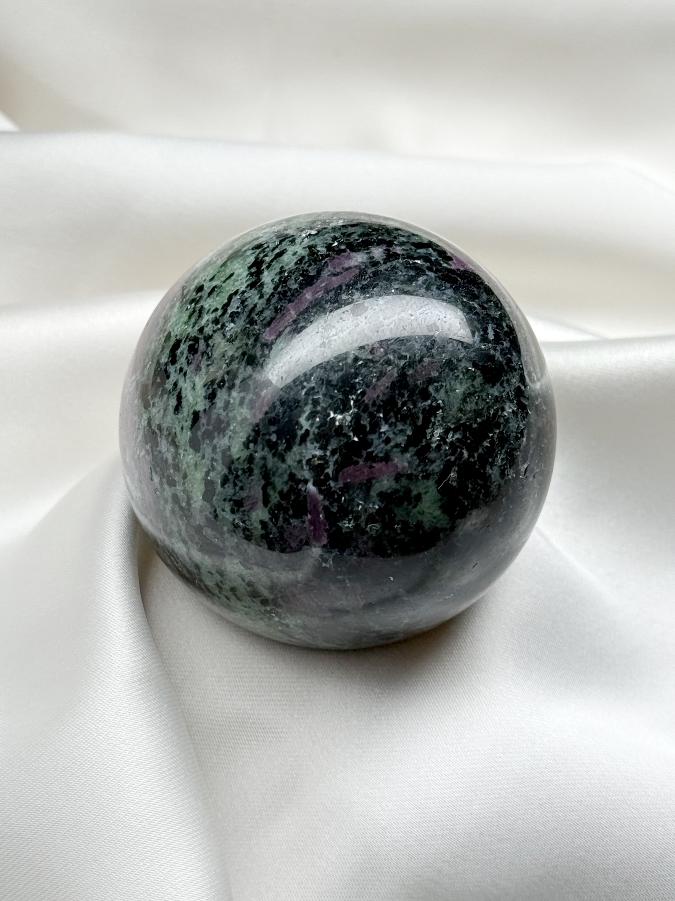 Шар из цоизита с рубином,d-5 см SH-0421, фото 4