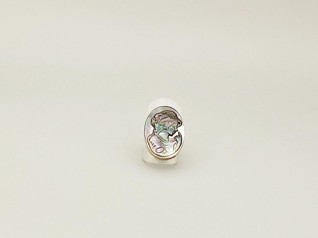 Купить Кольцо "Камея" с гелиотисом (перламутром) от магазина В Мире Самоцветов