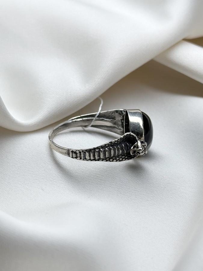 Кольцо из серебра с агатом, 20 размер U-3353, фото 3