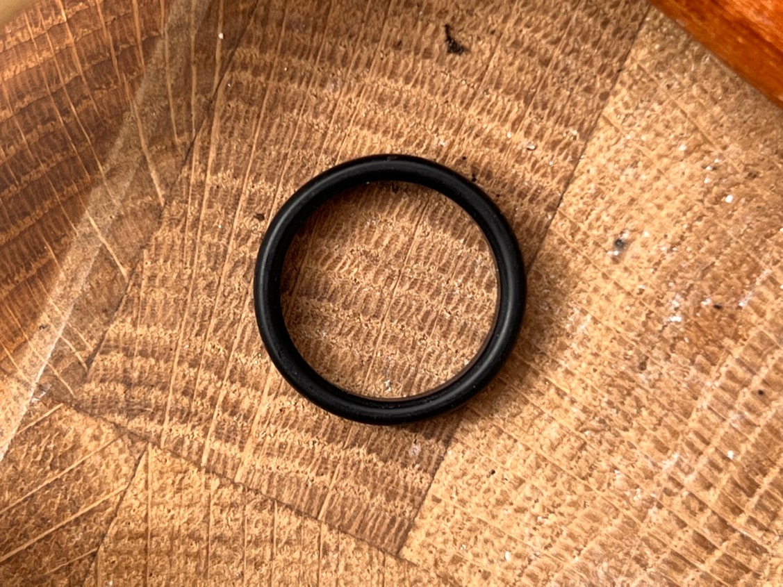 Кольцо из цельного гагата, 16 размер KL-1038, фото 4