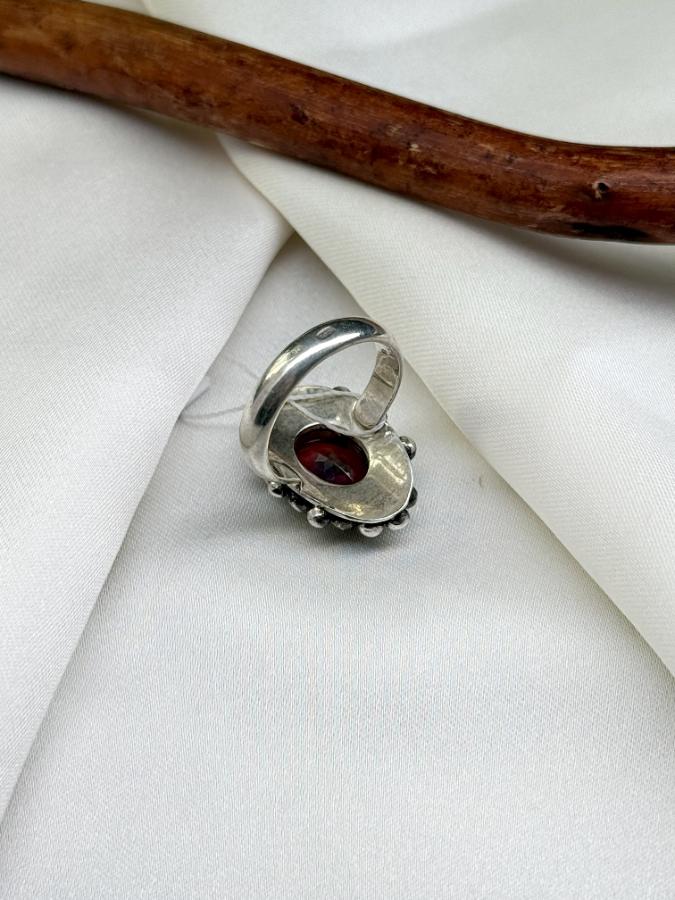 купить Кольцо из серебра с благородным опалом,16 размер  , фото 5