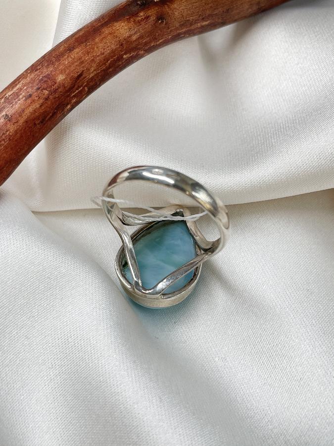 купить Кольцо из серебра с ларимаром,18,5 размер , фото 5