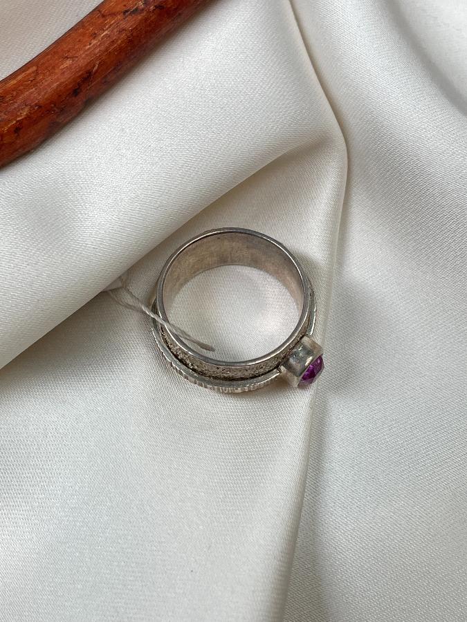 купить Кольцо из серебра с александритом, 18 размер , фото 5