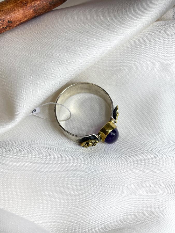 купить Кольцо из серебра с аметистом, 20 размер  , фото 4