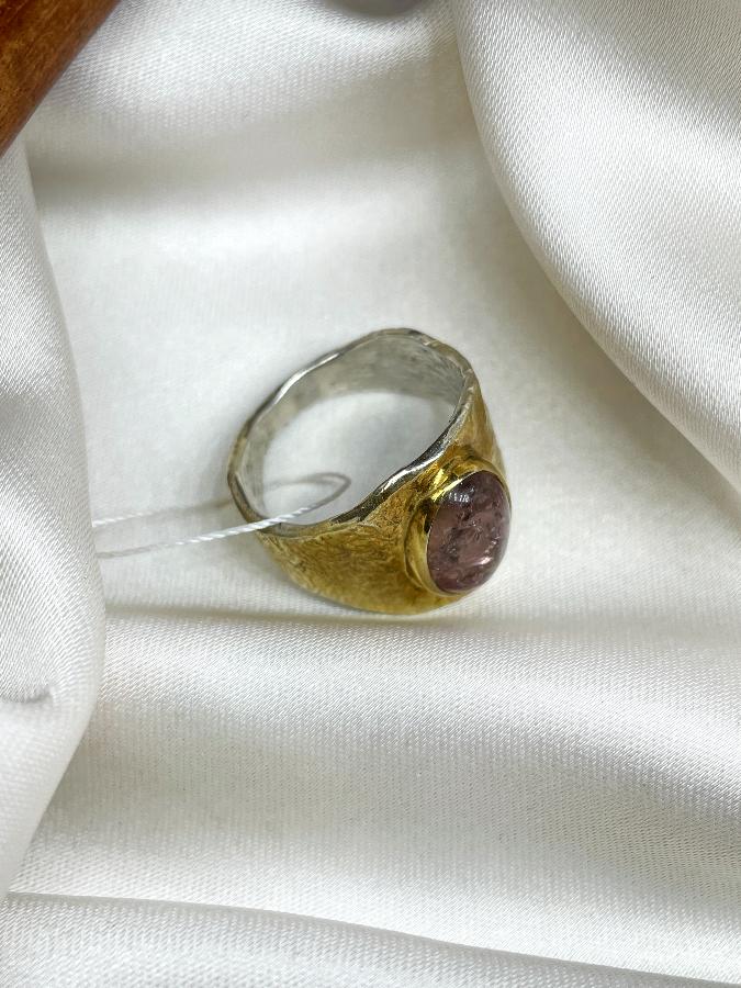 купить Кольцо из серебра с турмалином,17,5 размер , фото 5
