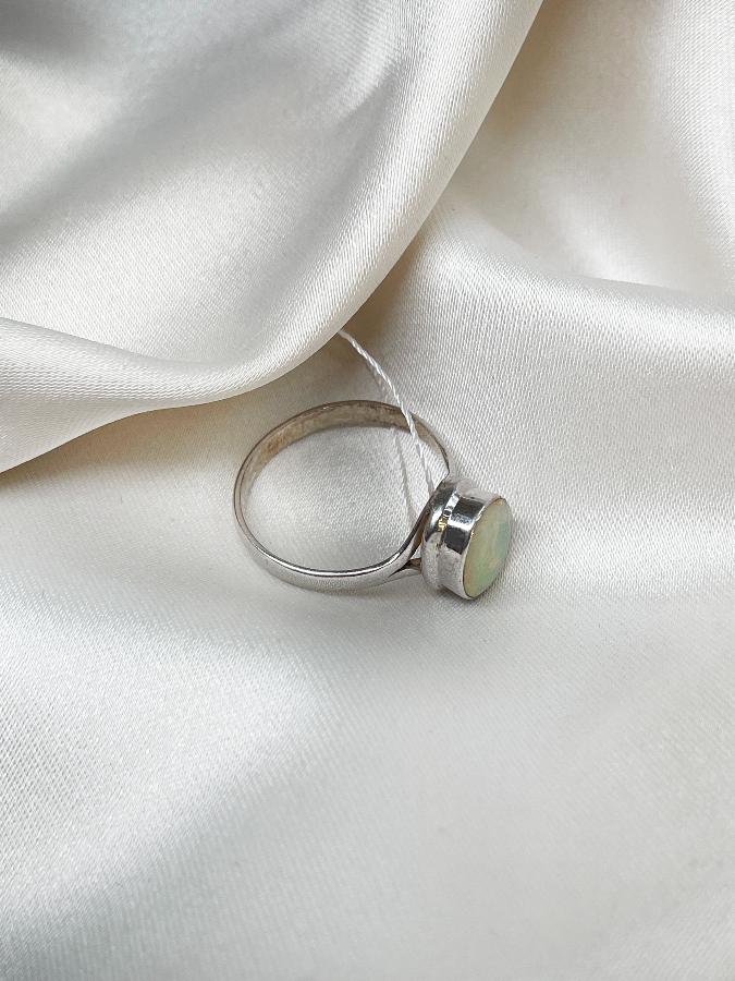 купить Кольцо из серебра с опалом, 17,5 размер  , фото 3