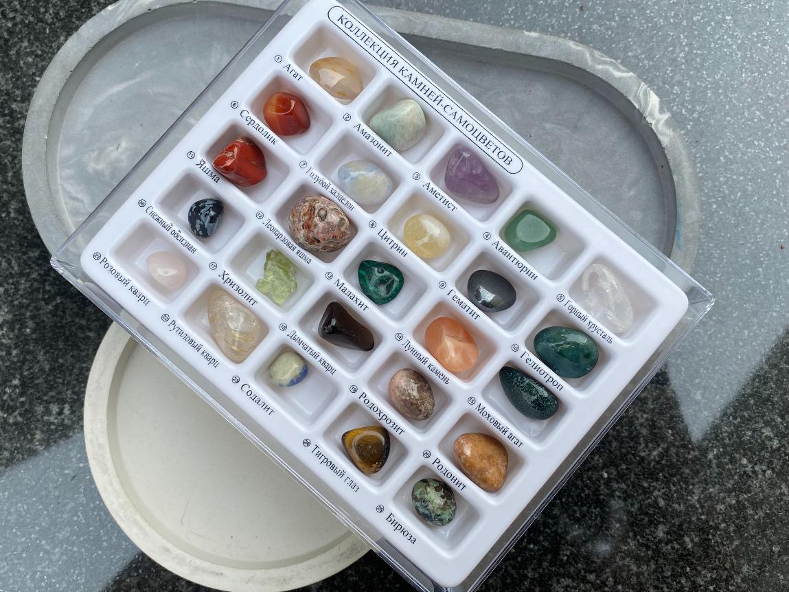Коллекция камней-самоцветов 25 минералов KM-0011, фото 3