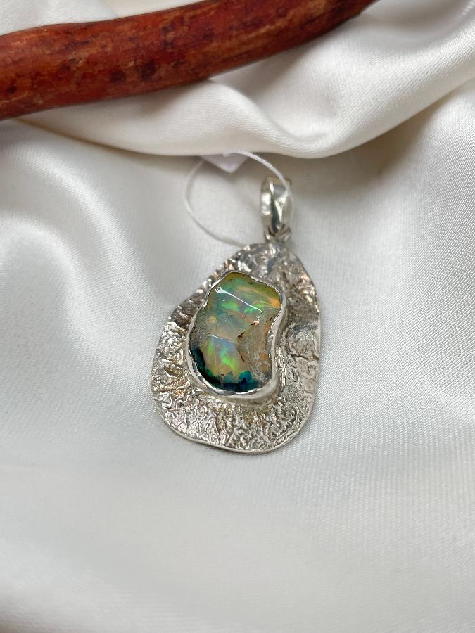 Кулон из серебра с благородным опалом  U-1661, фото 2