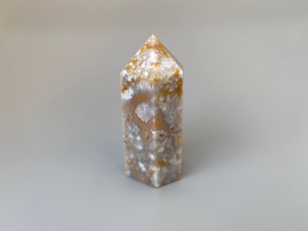 Столбик (обелиск) из цветочного халцедона 6,4х2,5х2,6 см ST-0001, фото 1