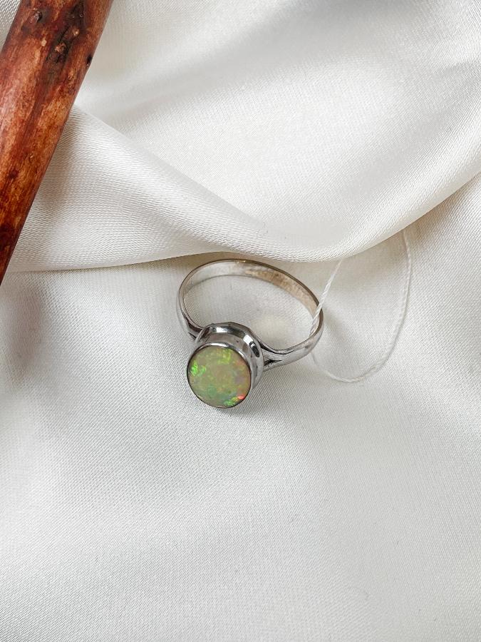 купить Кольцо из серебра с опалом, 17,5 размер  , фото 5