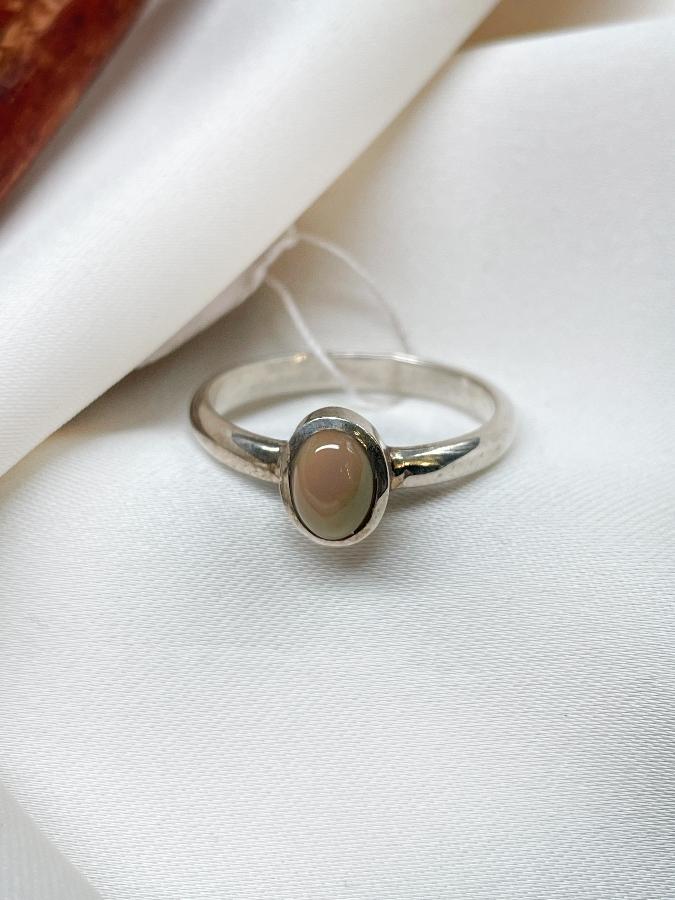 Кольцо из серебра с опалом,19 размер U-1837, фото 3