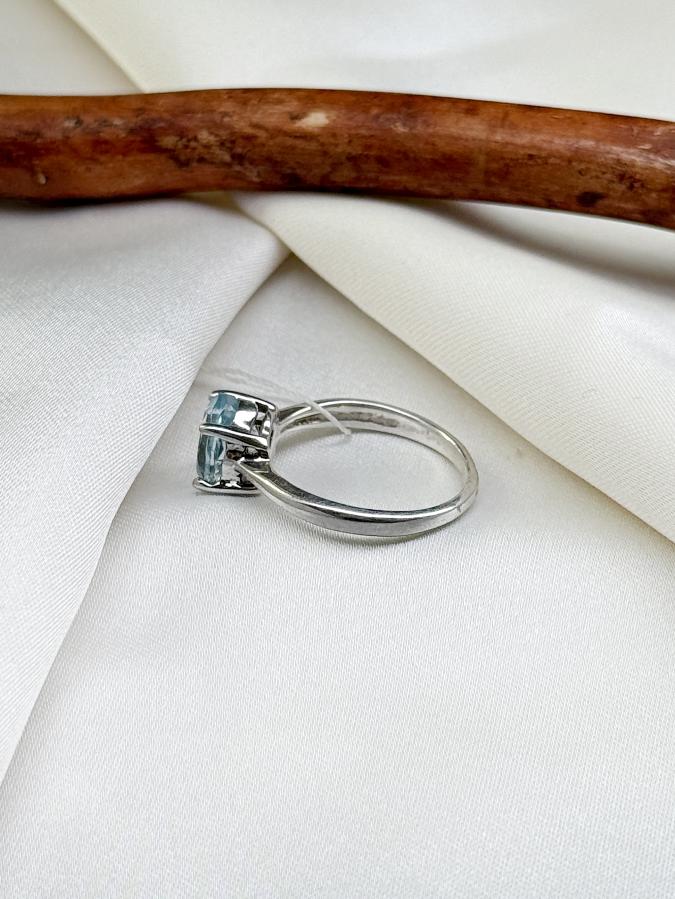 купить Кольцо из серебра с топазом,18 размер  , фото 2