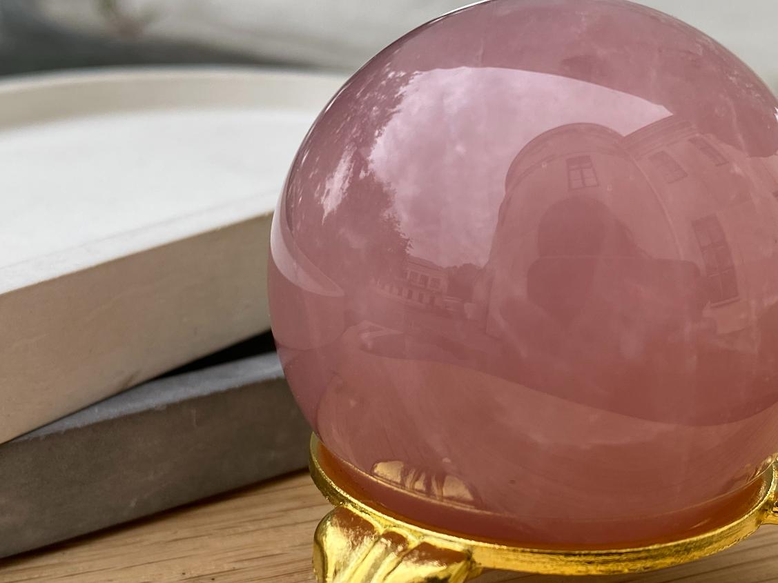Шар из розового кварца, d-4,5 см SH-0139, фото 4