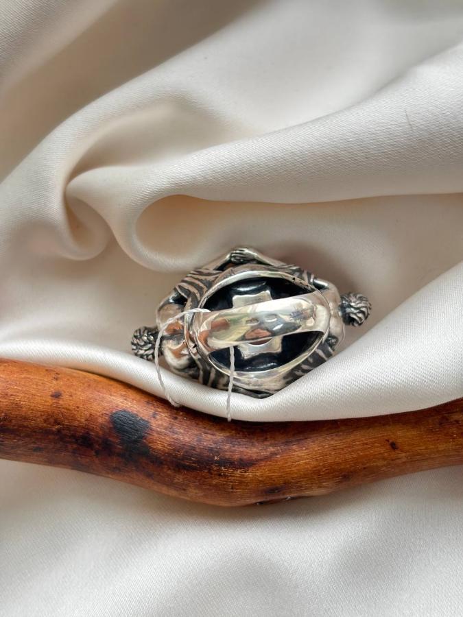 купить Кольцо из серебра с розовым кварцем  , фото 4