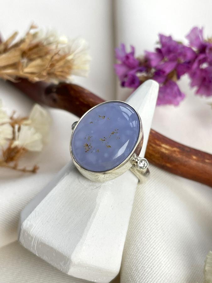 купить Кольцо из серебра с сапфирином, 16,0 размер , фото 3