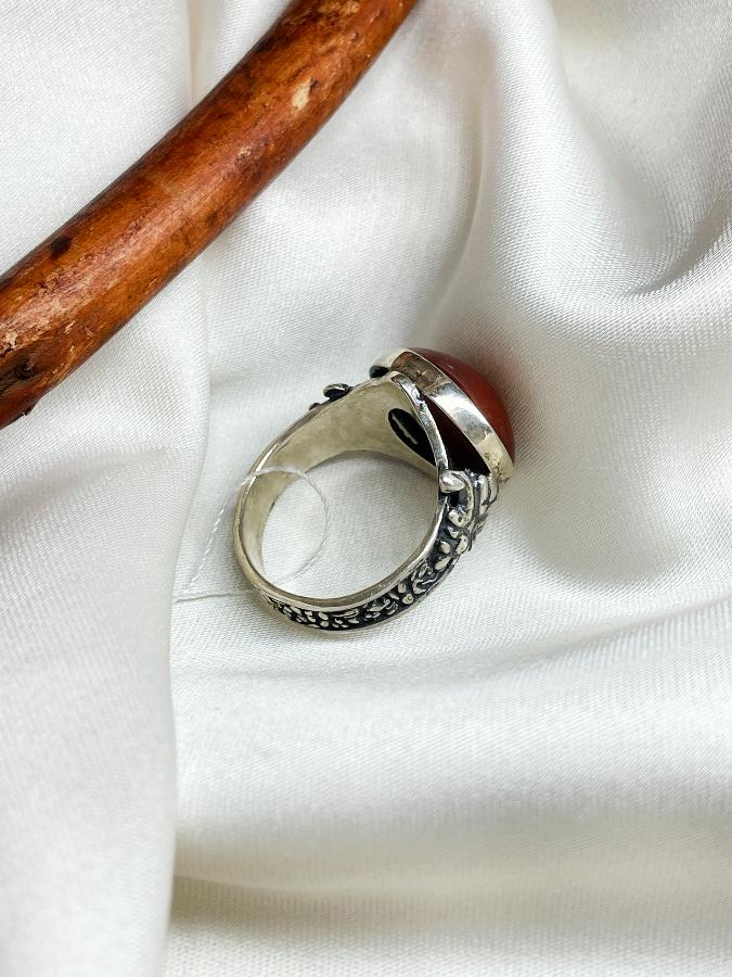 купить Кольцо из серебра с авантюрином,19 размер , фото 5