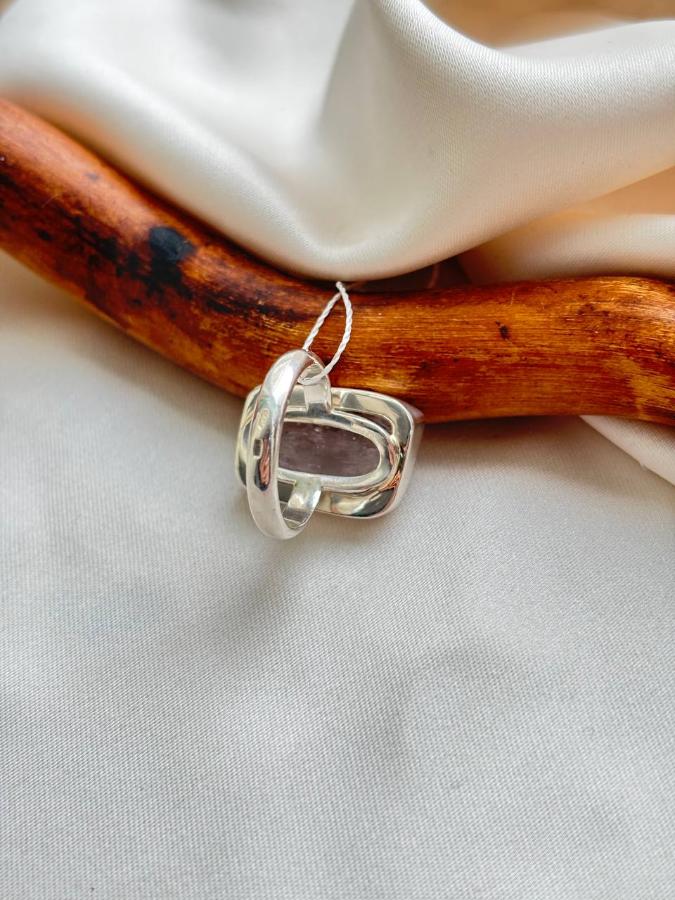 купить Кольцо из серебра с кунцитом  , фото 3