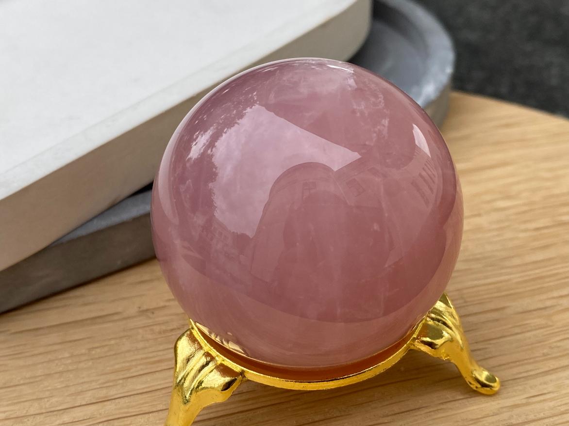 Шар из розового кварца, d-4,5 см SH-0139, фото 1