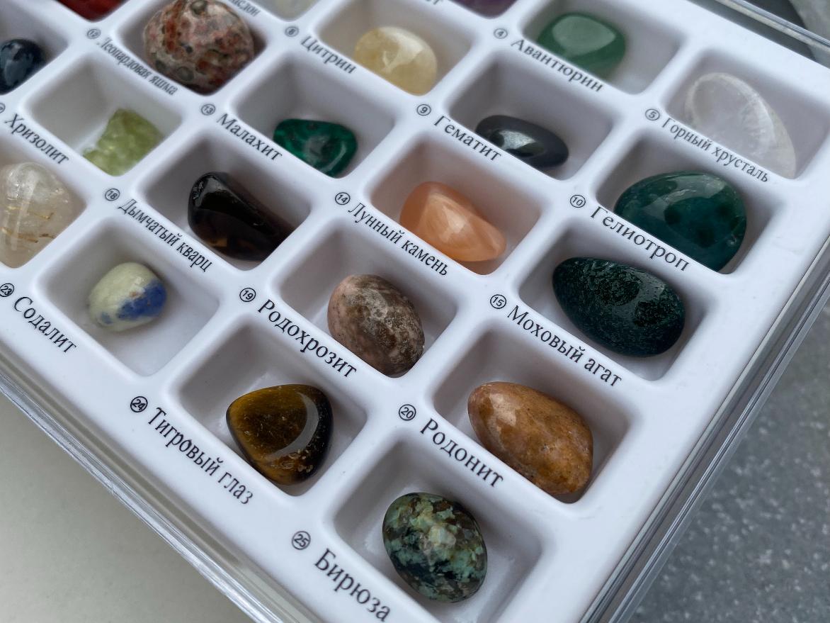 Коллекция камней-самоцветов 25 минералов KM-0011, фото 2