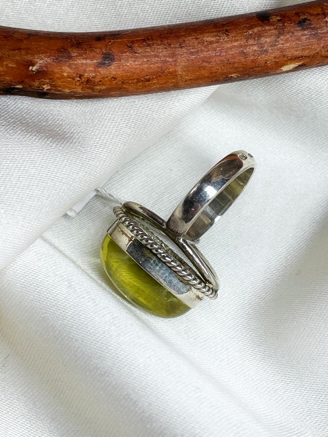 купить Кольцо из серебра с цитрином,16,5 размер  , фото 4