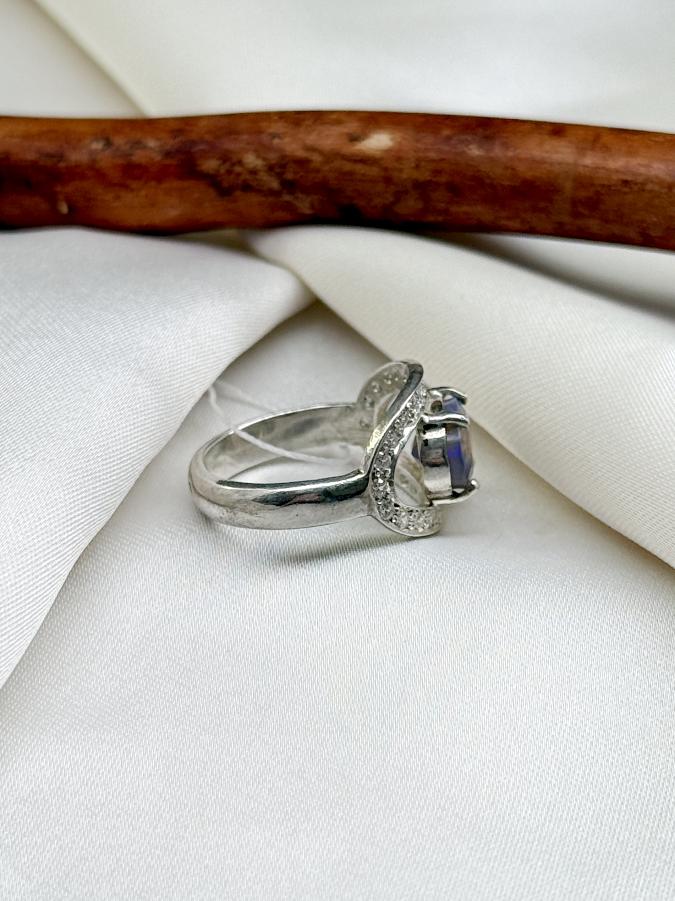 Кольцо из серебра с благородным опалом,16,5 размер   U-3686, фото 3