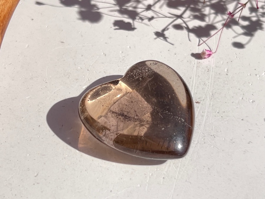 Сердце из дымчатого кварца, 1,2 х 3 х 3,1 см SR-0069, фото 3