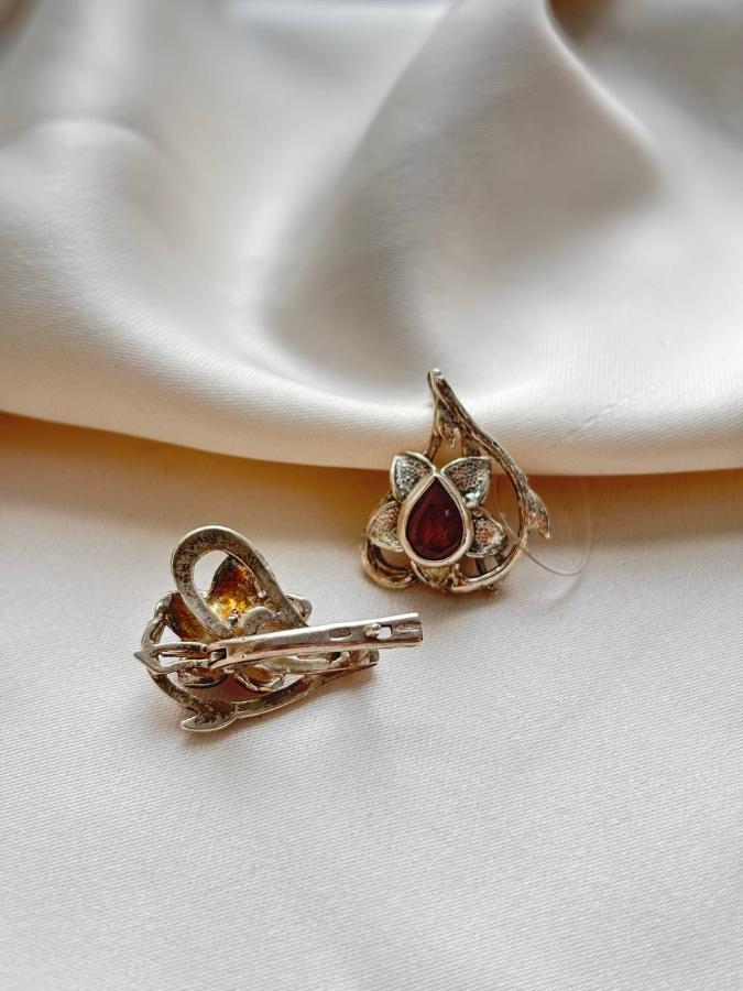 купить Серьги из серебра с турмалином  , фото 3