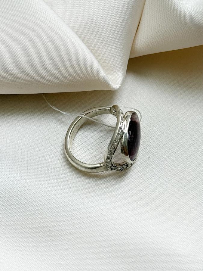 купить Кольцо из серебра с турмалином,16 размер  , фото 2