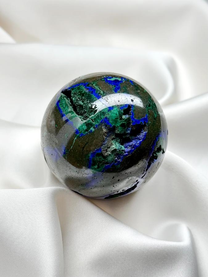 Шар из азурмалахита, d-5 см SH-0424, фото 5