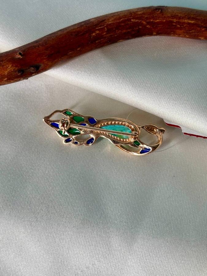 купить Брошь из серебра с янтарем , фото 3